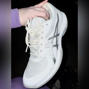 ASICS FF Game Women's Tennis Shoes White and Gray size 11